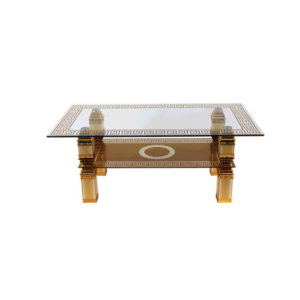 Table basse Design en Verre  avec un sous plateau B03