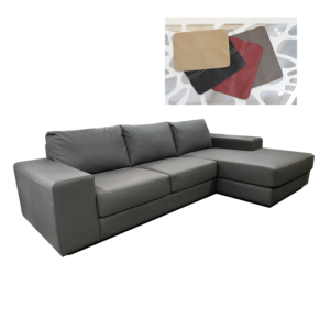 CANAPE ANGLE CUIR ITALIE ROSSO