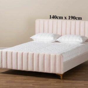 LIT FAYE CAPITONNE EN LIGNE VELOURS