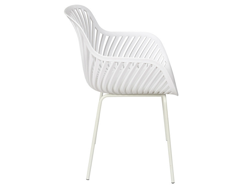 Chaise Design Plastique Pied en Métal 9088 LOT DE 4