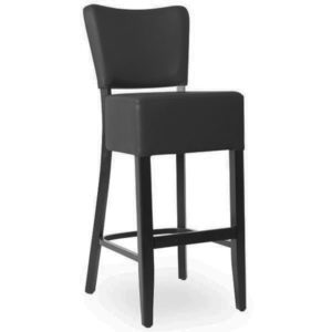 Chaise de bar en bois rembourré