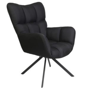 FAUTEUIL PIVOTANT WASHINGTON NOIR