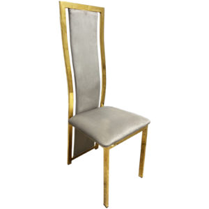 Chaise B881 Velours Pied couleur Doré