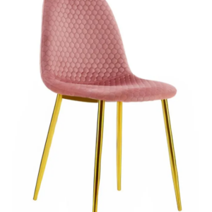 CHAISE SCANDINAVE ALVEOLE GOLD VIEUX ROSE