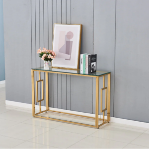 CONSOLE SOPHIE GOLD TRANSPARENT