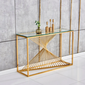 CONSOLE BRITTANY GOLD TRANSPARENT