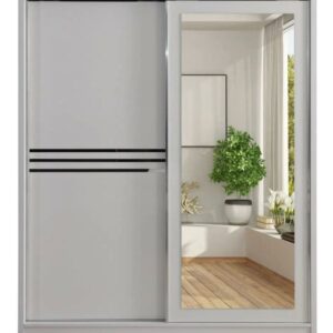 ARMOIRE COULISSANTE ARGENTÉE