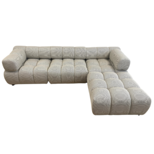 CANAPÉ RITZ MODULABLE TISSUS 3D BEIGE