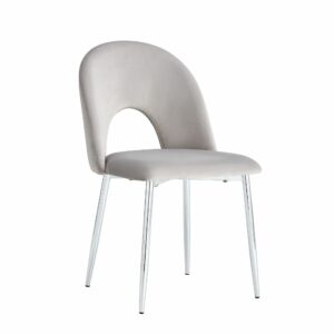 Chaise TEDDY PIEDS CHROMÉS
